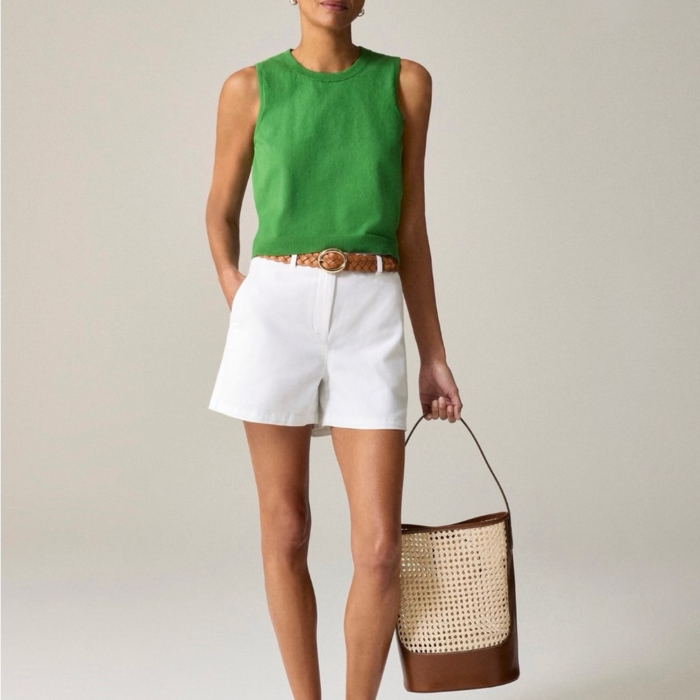J. Crew White Bermuda Shorts Tailored Classic Fit